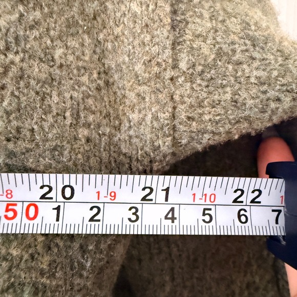 Abercrombie & Fitch Olive Green Polo Collar Sweater Dress Womens LT Large Tall - Picture 5 of 8